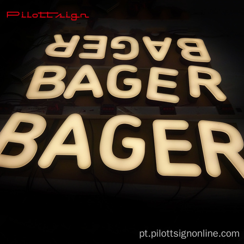 Hign Qualidade Impermeabilização Publicidade 3D Letter Light
